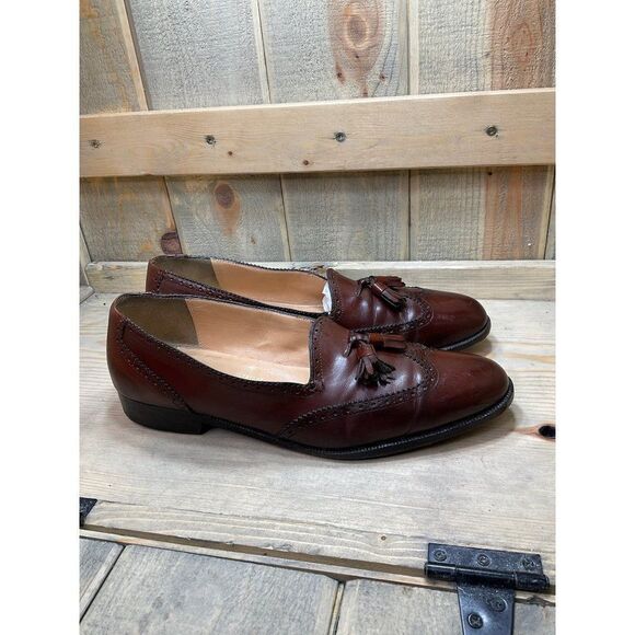 Salvatore Ferragamo Other - 𝅺SALVATORE Ferragamo Slip On Kiltie Tassels Shoes Men’s 10.5 B Brown Italy